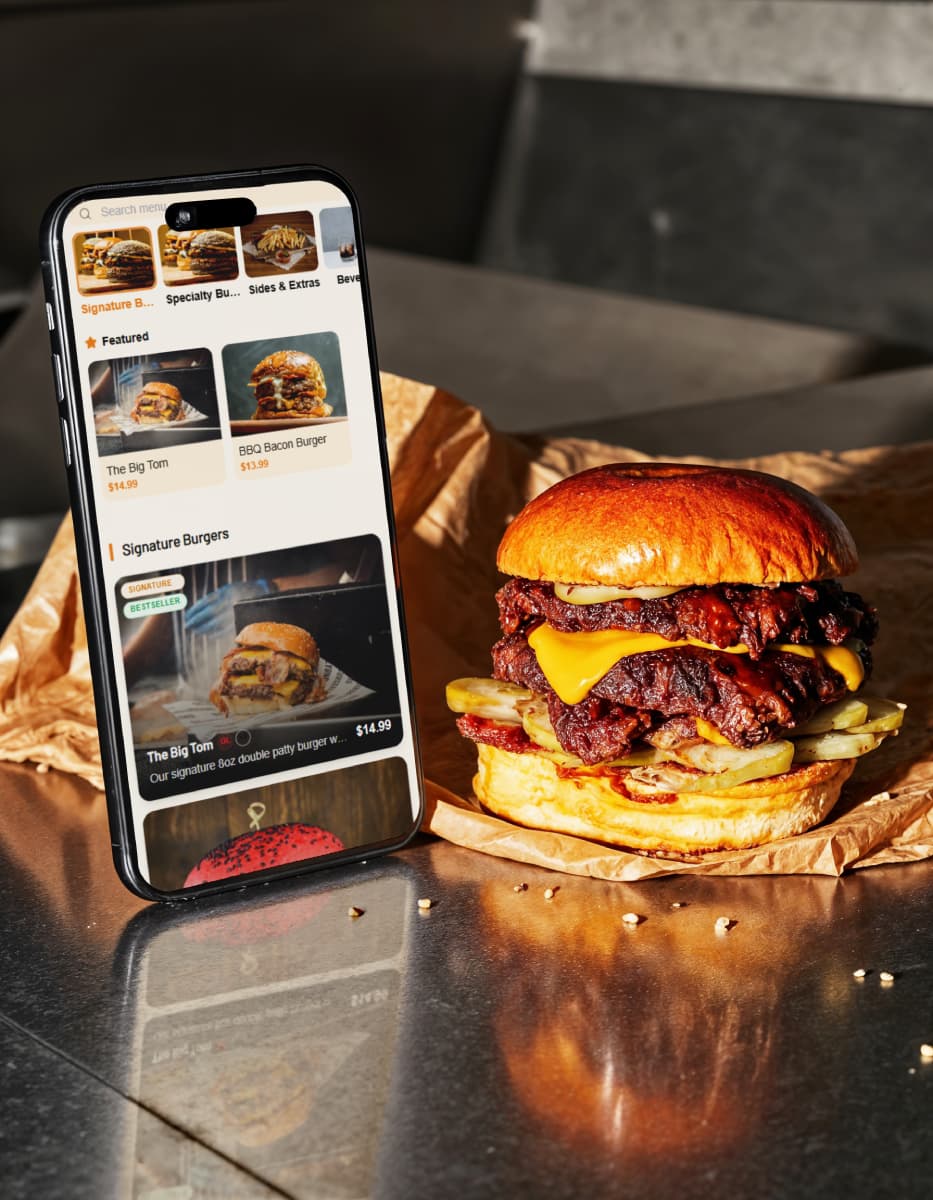 Menu App Interface